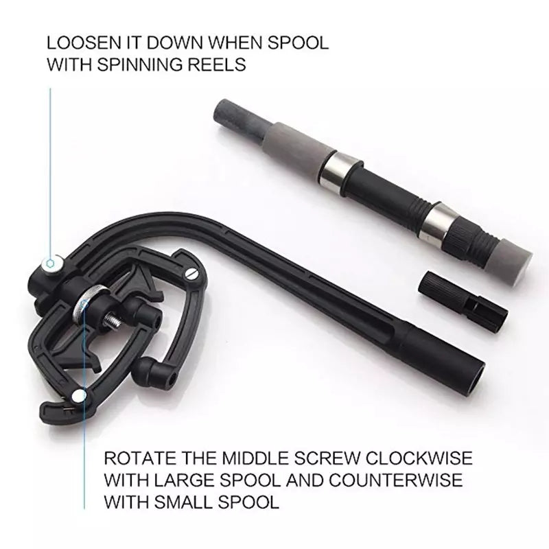 Prior Lake Bait and Tackle Fishing Line Winder Spooler In Use