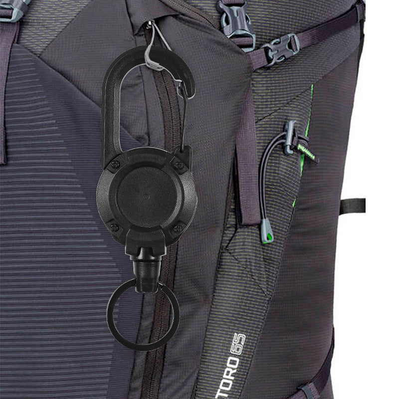 Prior Lake Bait and Tackle Retractable Cable Keychain Spring Clip Cable View